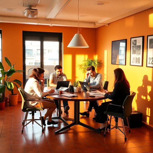 Equipo editorial de Casa Ramírez trabajando en Valencia